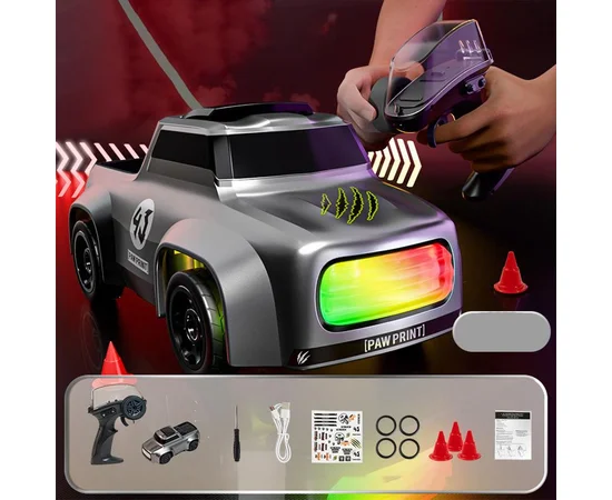 Дрифт-машина на радиоуправлении SHT K10 (1:64) Pickup 2.4G Grey