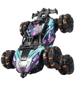 Детский восьмиколесный джип на радиоуправлении SHT 2330 2.4G (with 2 remote) Violet