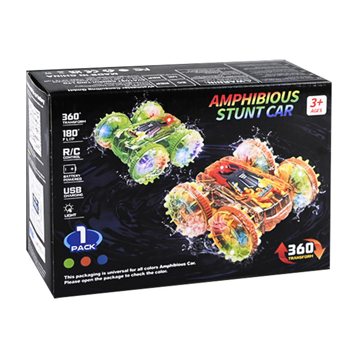 Машинка-амфибия на радиоуправлении YL-103 2.4G Transparent orange