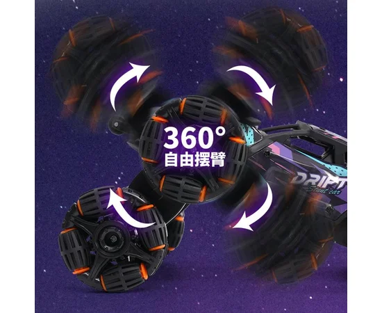 Детский восьмиколесный джип на радиоуправлении SHT 2330 2.4G (with 2 remote) Violet