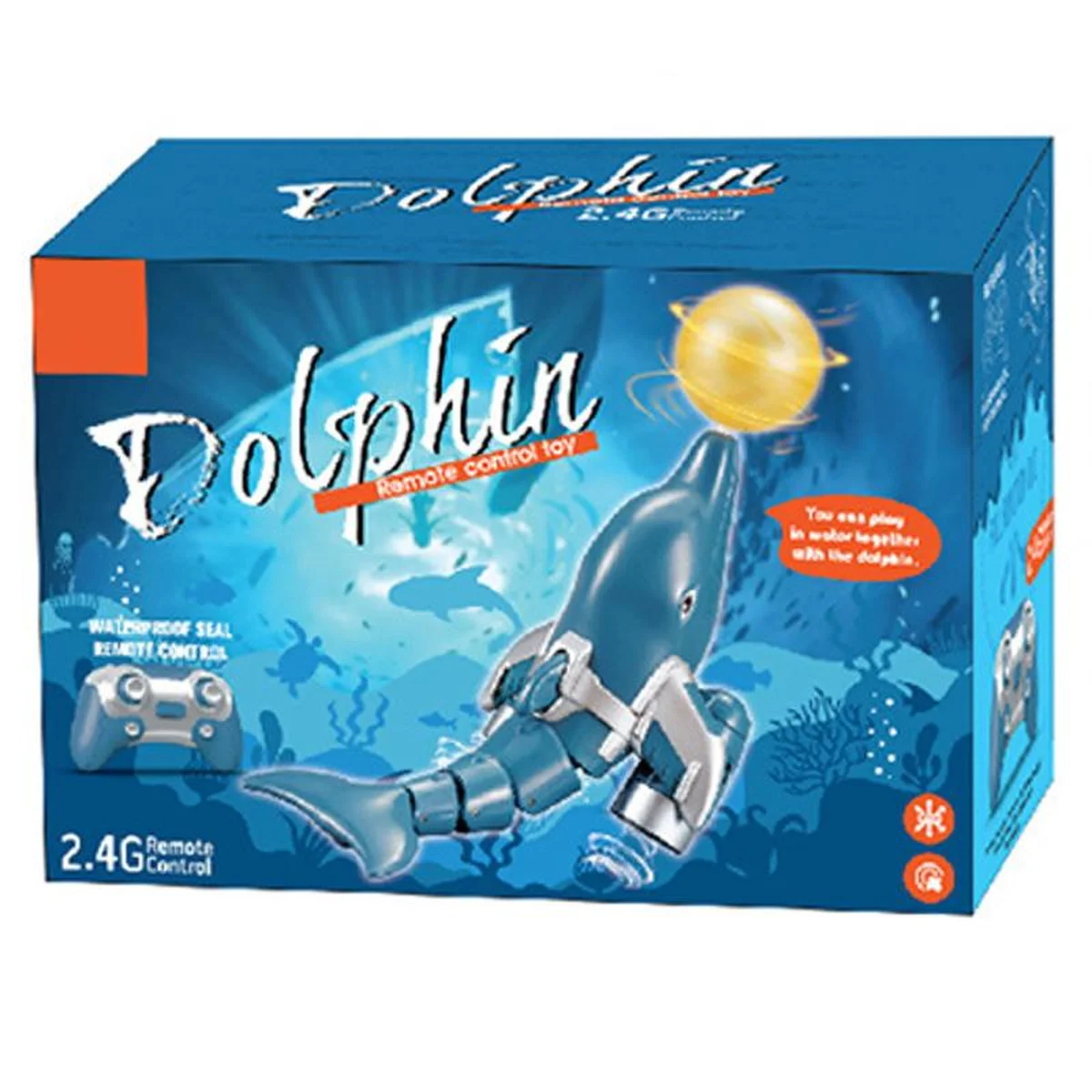 Лодка на радиоуправлении SHT 3738AD Dolphin 2.4G Blue / White