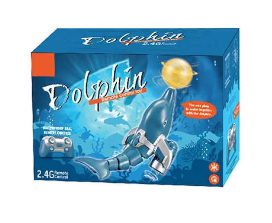 Човен на радіокеруванні SHT 3738AD Dolphin 2.4G Blue/White