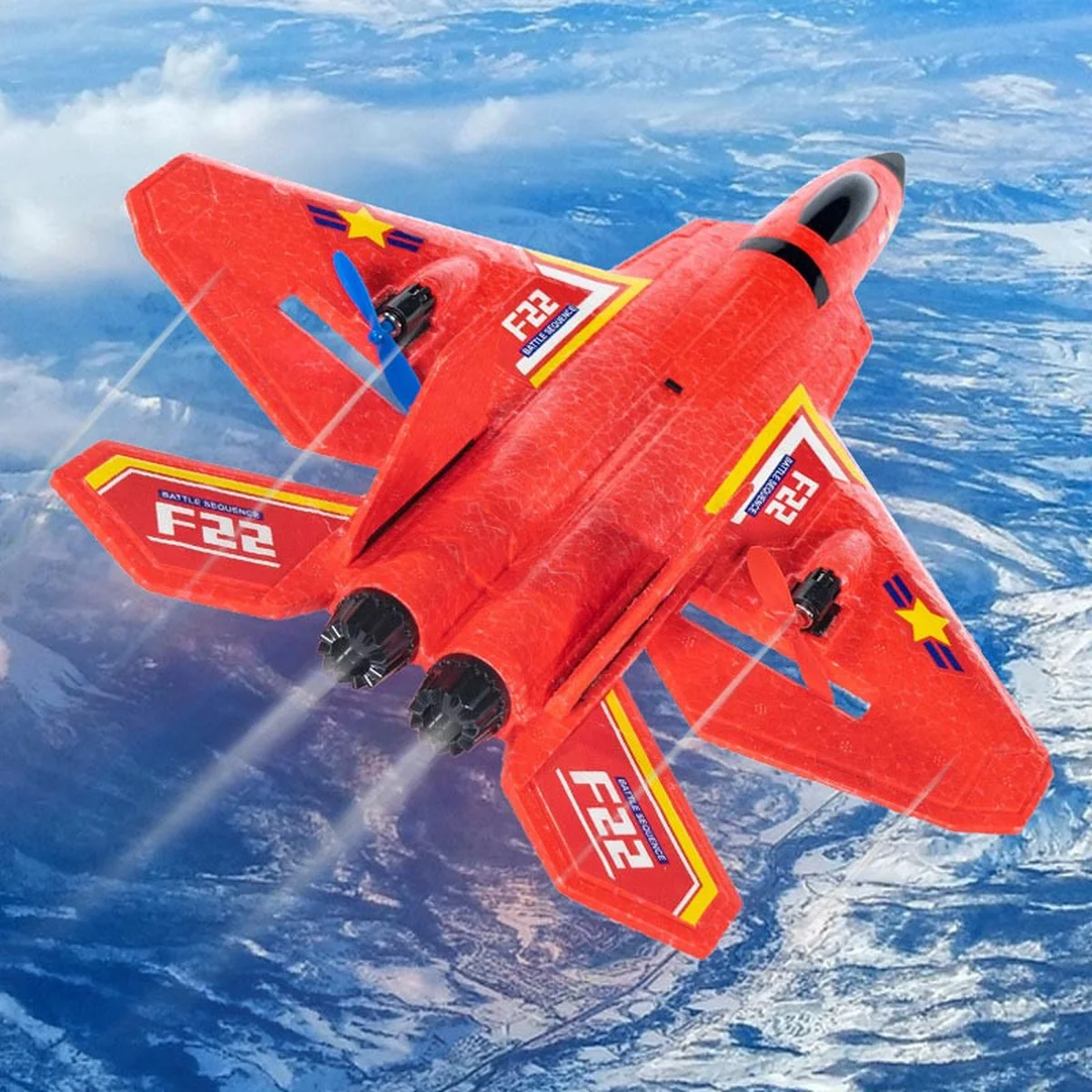 Самолет на радиоуправлении SCHE HW32 F22 Fighter Red
