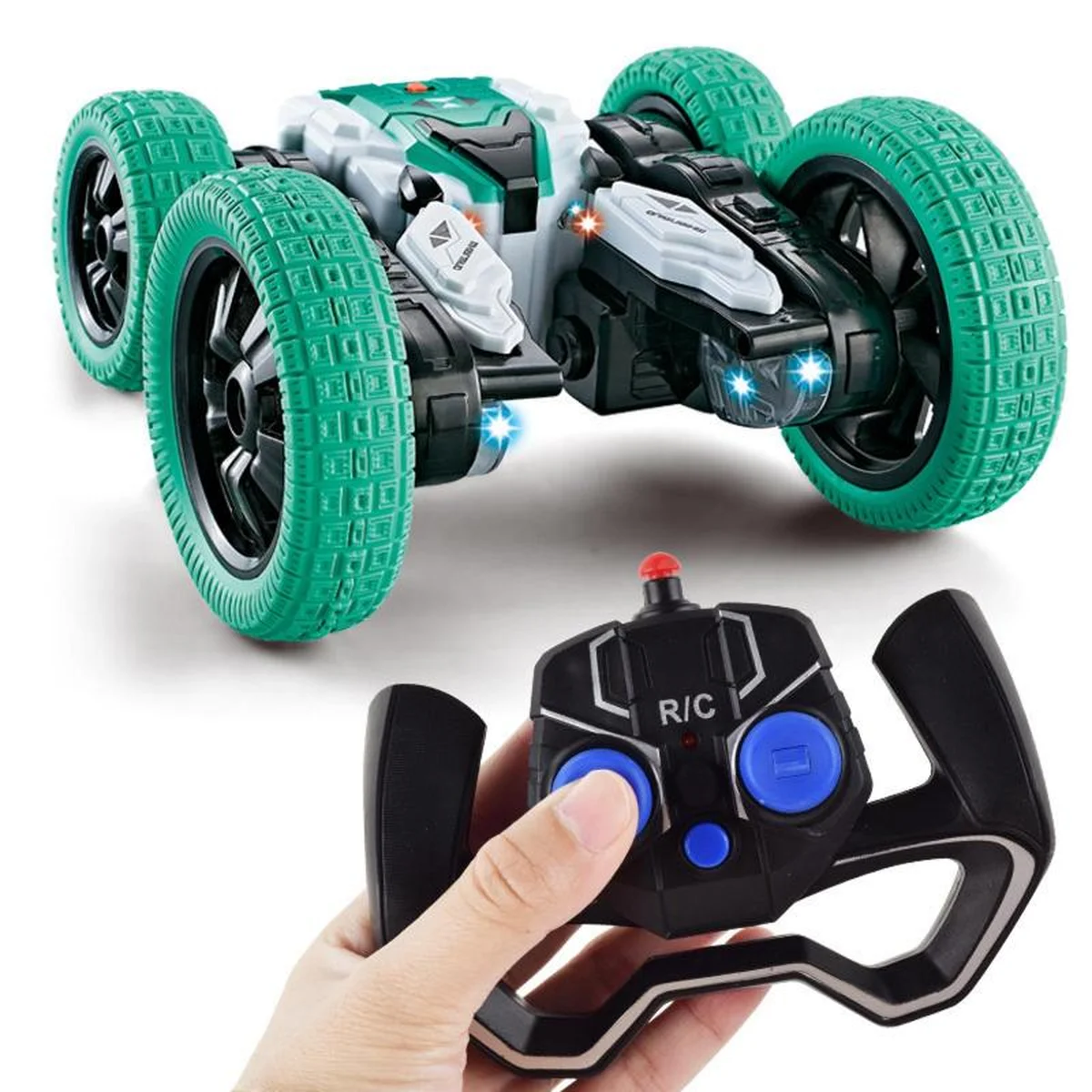 Машинка на радиоуправлении SHT DW02A Trick and Flip RC Car 2.4G Green