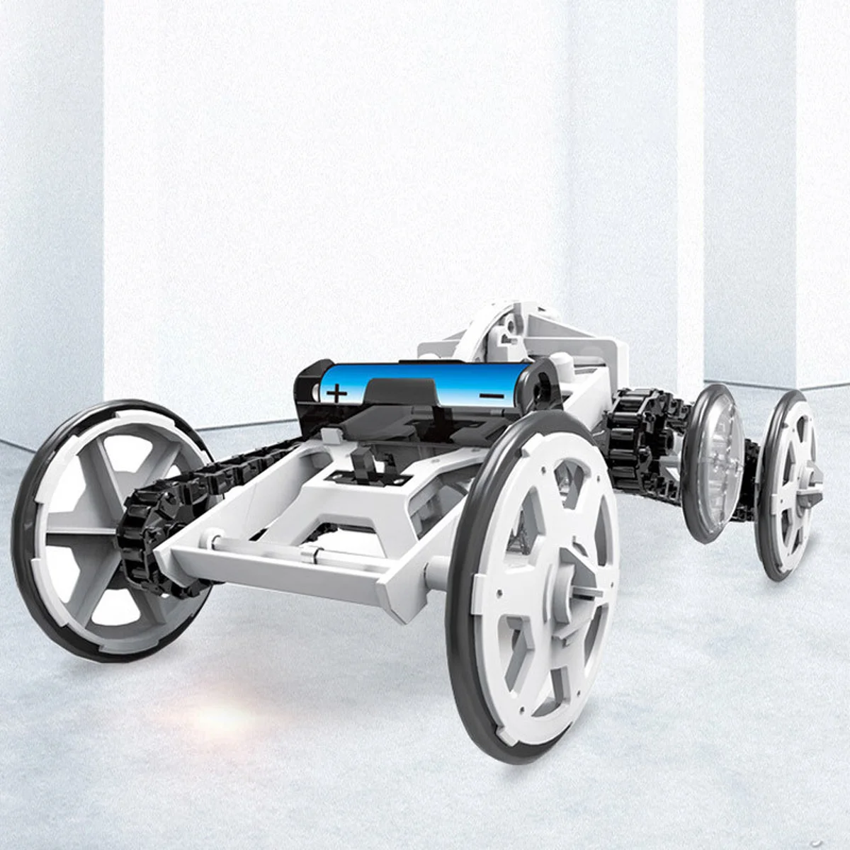 Конструктор внедорожник-скалолаз на солнечной батарее DYY008 Diy Solar White