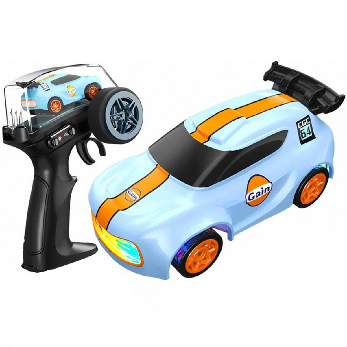 Дрифт-машина на радиоуправлении SHT K13 (1:64) Rally Car 2.4G Blue