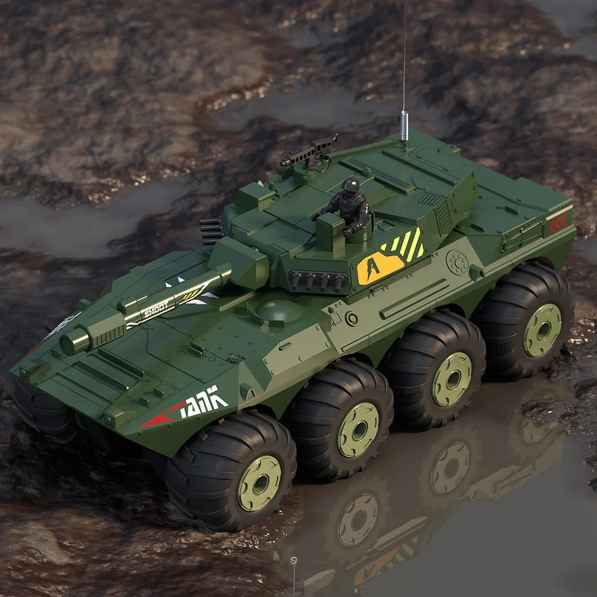Бронетранспортер-амфибия на радиоуправлении SCHE Y1802 Green