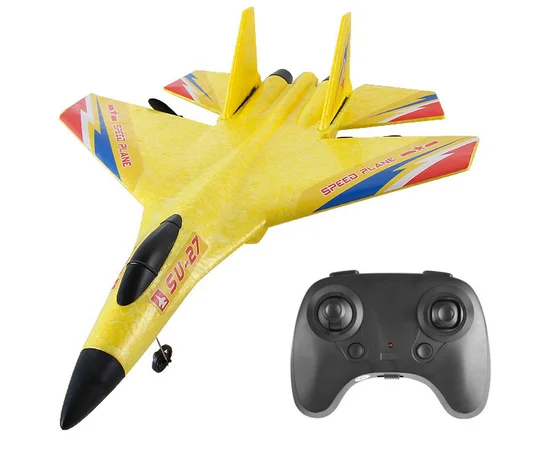 Самолет на радиоуправлении SCHE HW28 SU27 Foam Yellow