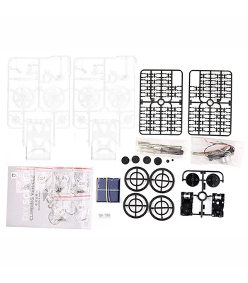 Конструктор внедорожник-скалолаз на солнечной батарее DYY008 Diy Solar White