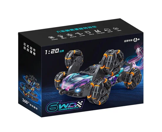 Детский восьмиколесный джип на радиоуправлении SHT 2330 2.4G (with 2 remote) Violet