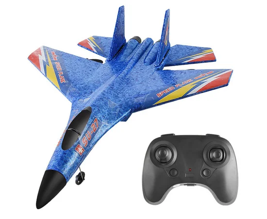 Самолет на радиоуправлении SCHE HW28 SU27 Foam Blue