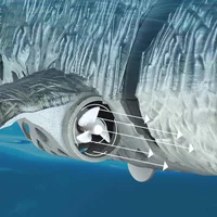 Човен на радіокеруванні SHT 3712-3A Mosasaurus 2.4G Grey