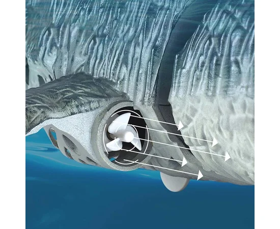 Човен на радіокеруванні SHT 3712-3A Mosasaurus 2.4G Grey