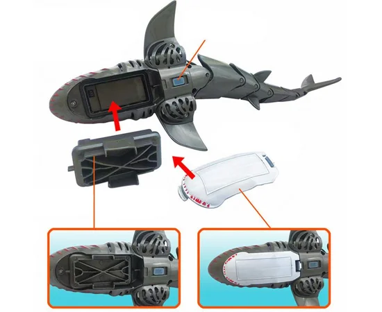 Човен на радіокеруванні SHT FY666 Shark 2.4G Grey