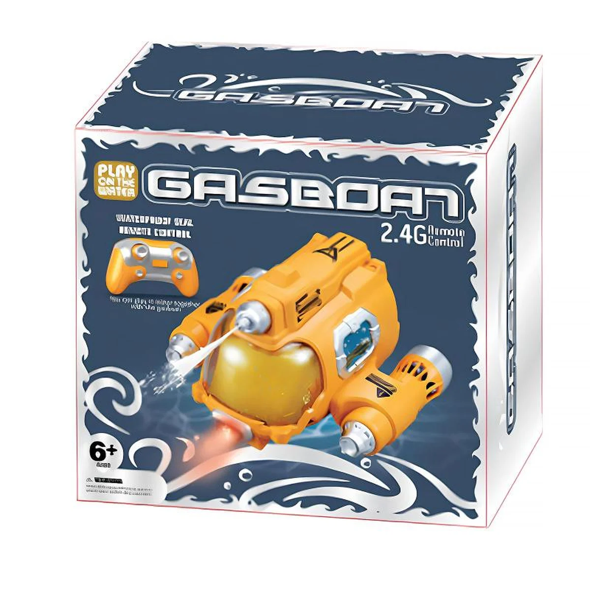 Лодка на радиоуправлении SHT 3737-1AD Spray Water 2.4G Yellow