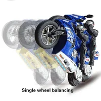 Мотоцикл на радиоуправлении Motorcycle Stunt Drift six-axis Gyroscope Blue