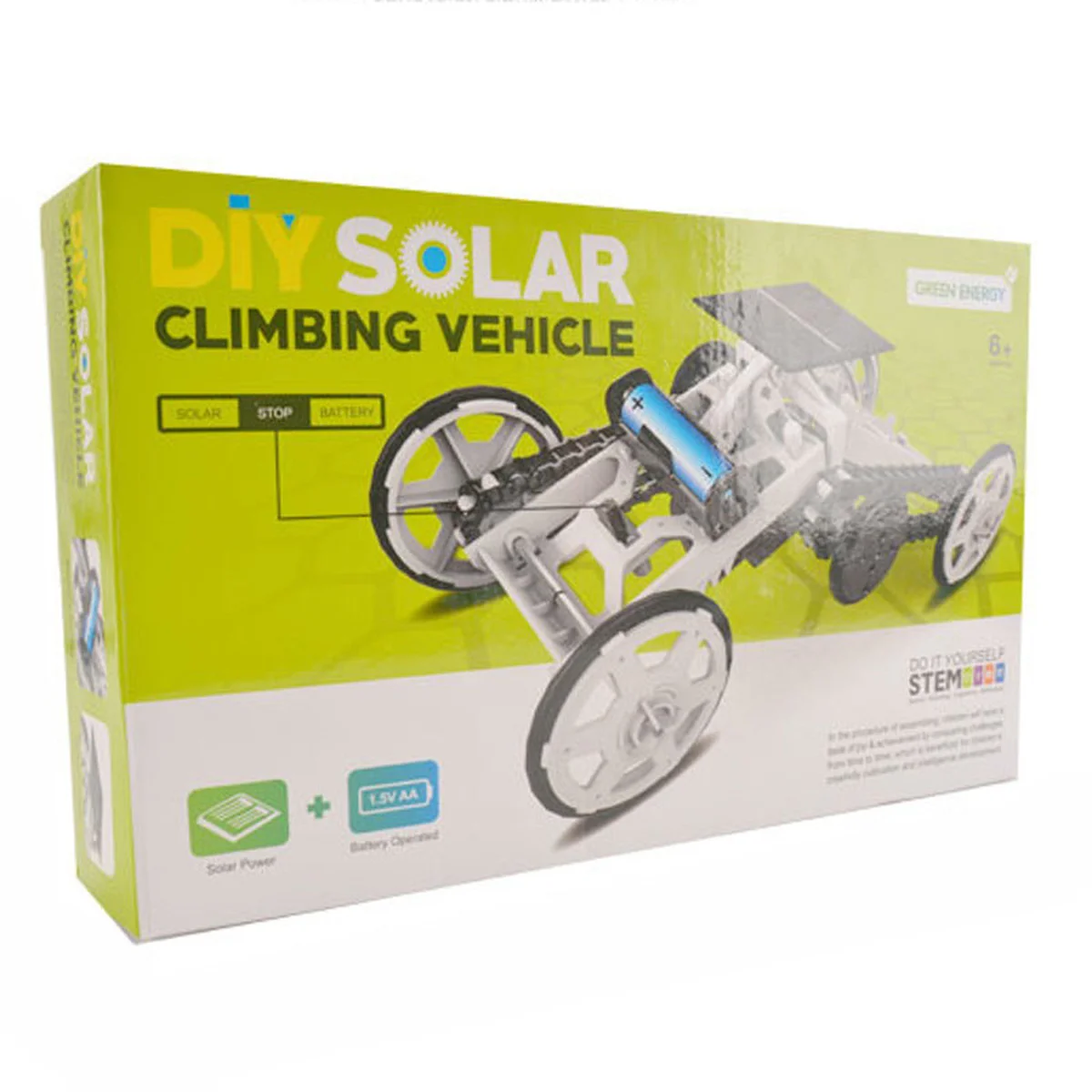 Конструктор внедорожник-скалолаз на солнечной батарее DYY008 Diy Solar White