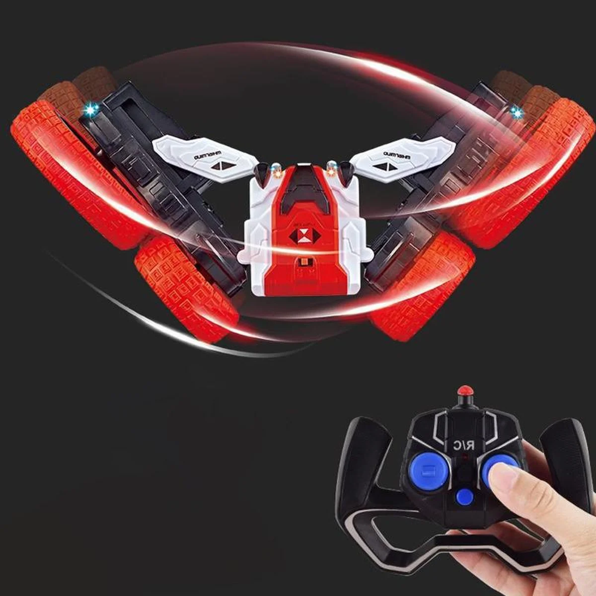 Машинка на радиоуправлении SHT DW02A Trick and Flip RC Car 2.4G Red