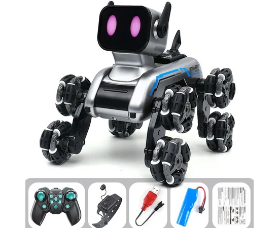 Інтерактивна іграшка Собака-Робот SHT 2950-1 (2 charger battery) Silver