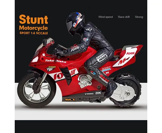 Мотоцикл на радіокеруванні Motorcycle Stunt Drift six-axis Gyroscope Red
