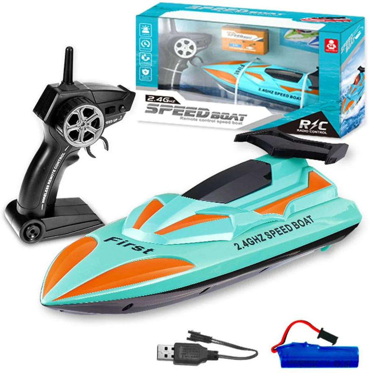 Катер на радиоуправлении SHT 658-36 2.4G Blue