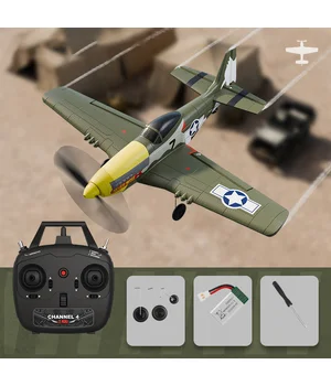 Самолет на радиоуправлении SCHE W551 Four-channel Stunt Fighter Green