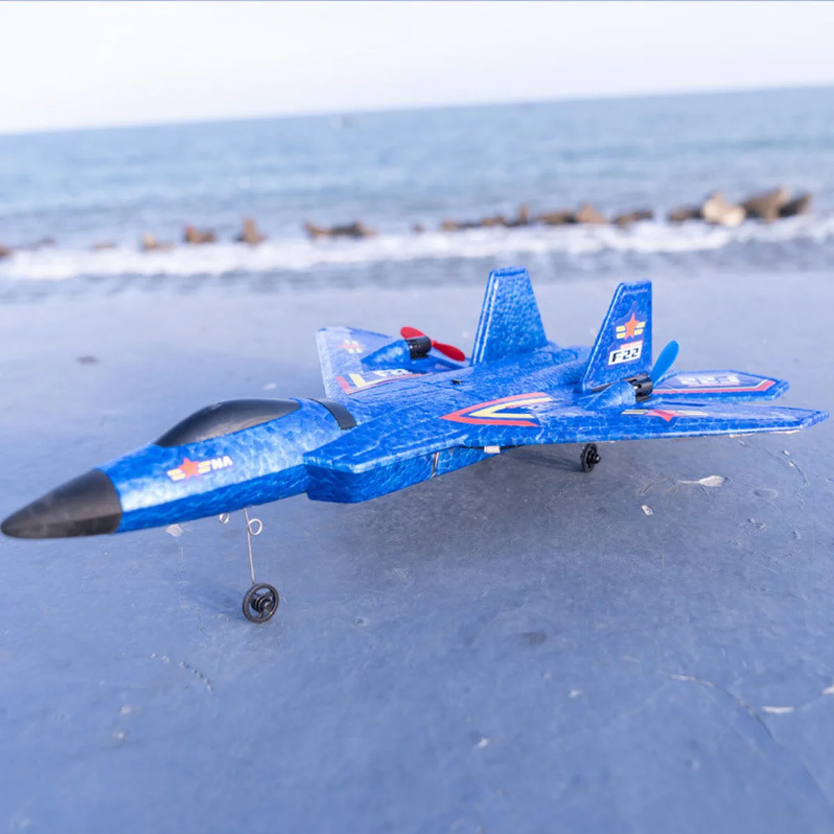 Самолет на радиоуправлении SCHE HW32 F22 Fighter Blue