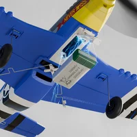 Самолет на радиоуправлении SCHE W551 Four-channel Stunt Fighter Blue