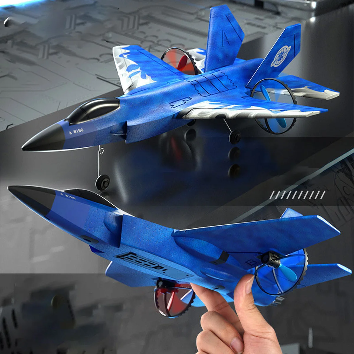 Самолет на радиоуправлении SCHE HW39 F35 Fighter Blue