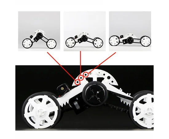 Конструктор внедорожник-скалолаз на солнечной батарее DYY008 Diy Solar White
