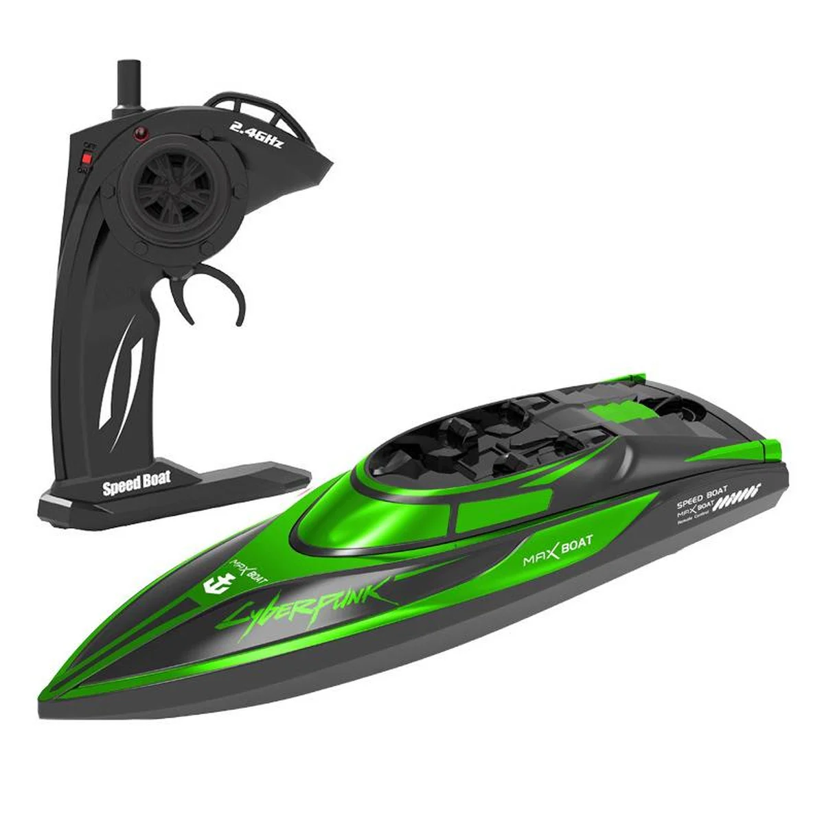 Катер на радиоуправлении HF16335 2.4G Green