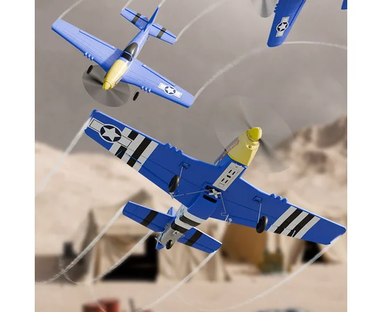 Самолет на радиоуправлении SCHE W551 Four-channel Stunt Fighter Blue