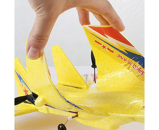 Самолет на радиоуправлении SCHE HW28 SU27 Foam Yellow