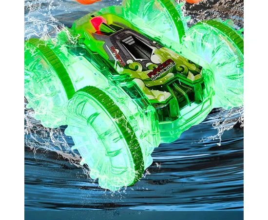 Машинка-амфибия на радиоуправлении YL-103 2.4G Transparent green