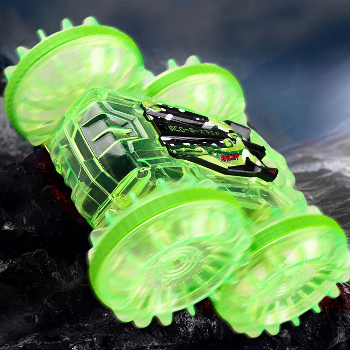 Машинка-амфибия на радиоуправлении YL-103 2.4G Transparent green