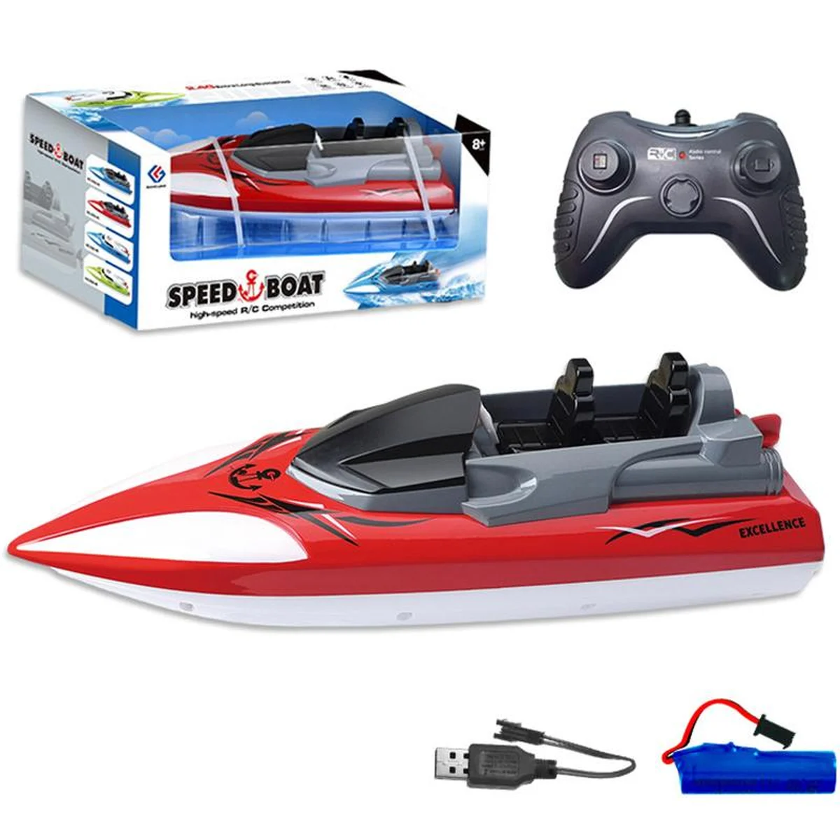 Катер на радиоуправлении SHT 658-46 2.4G Red