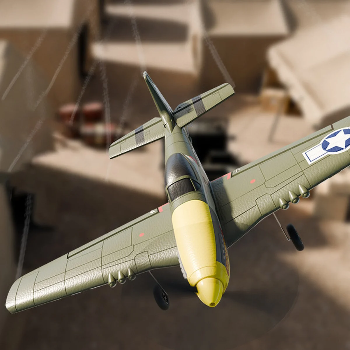 Самолет на радиоуправлении SCHE W551 Four-channel Stunt Fighter Green