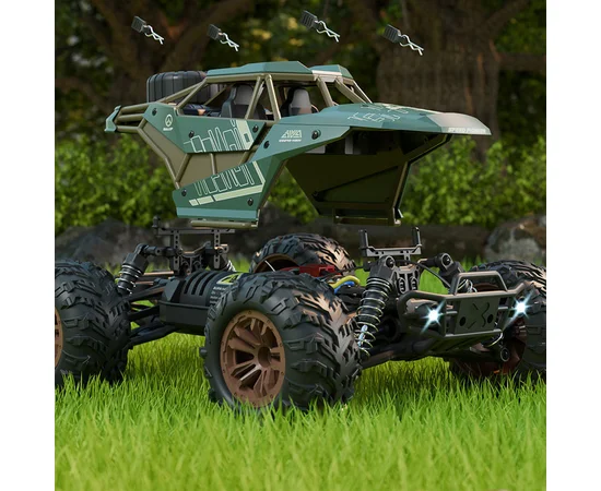 Машинка на радиоуправлении SCHE HW8809 Four-wheel drive high-speed Green