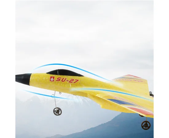 Самолет на радиоуправлении SCHE HW28 SU27 Foam Yellow