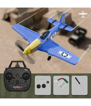 Самолет на радиоуправлении SCHE W551 Four-channel Stunt Fighter Blue