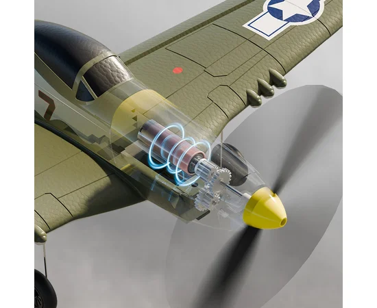 Літак на радіокеруванні SCHE W551 Four-channel Stunt Fighter Green