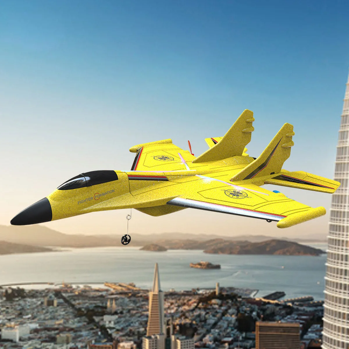 Самолет на радиоуправлении SCHE HW37 New Foam Yellow