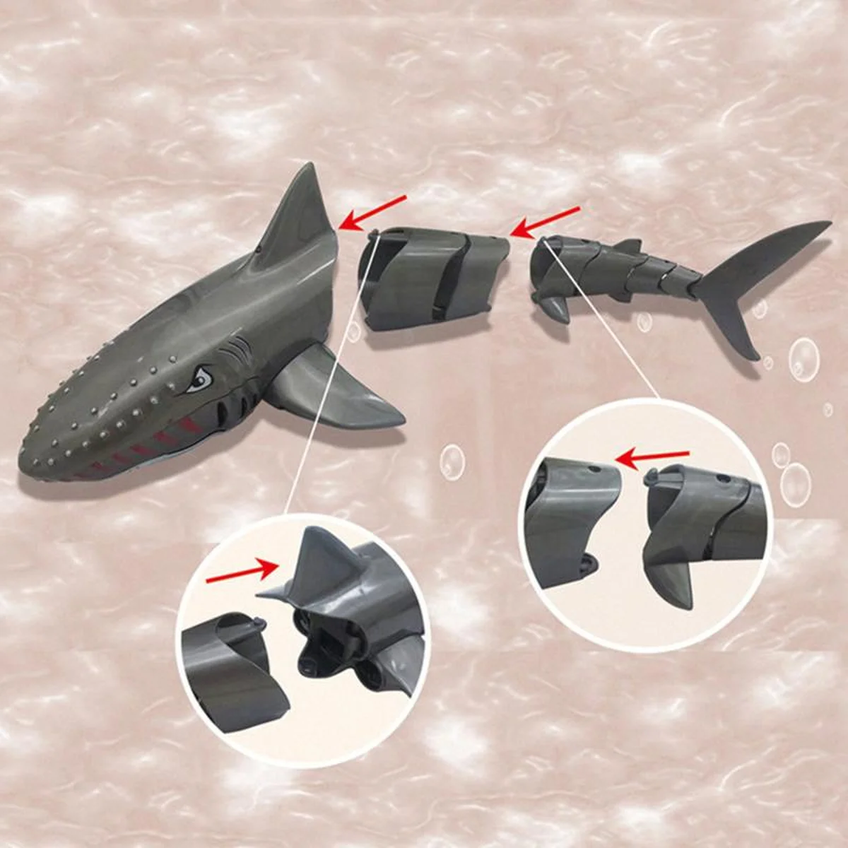 Лодка на радиоуправлении SHT FY666 Shark 2.4G Grey