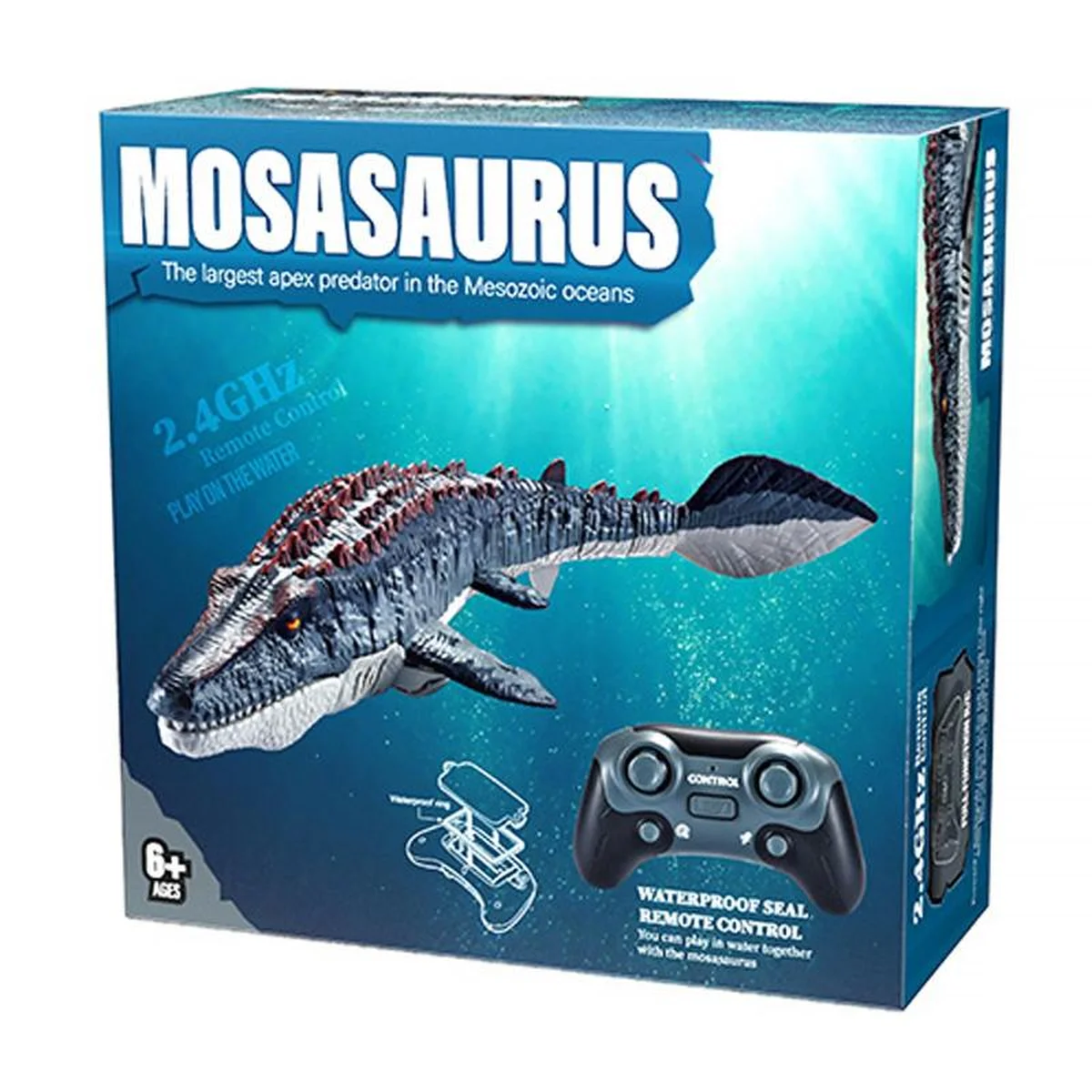 Лодка на радиоуправлении SHT 3712-3A Mosasaurus 2.4G Grey