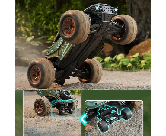 Машинка на радіокеруванні SCHE HW8809 Four-wheel drive high-speed Green