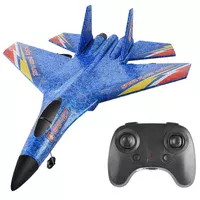 Літак на радіокеруванні SCHE HW28 SU27 Foam Blue