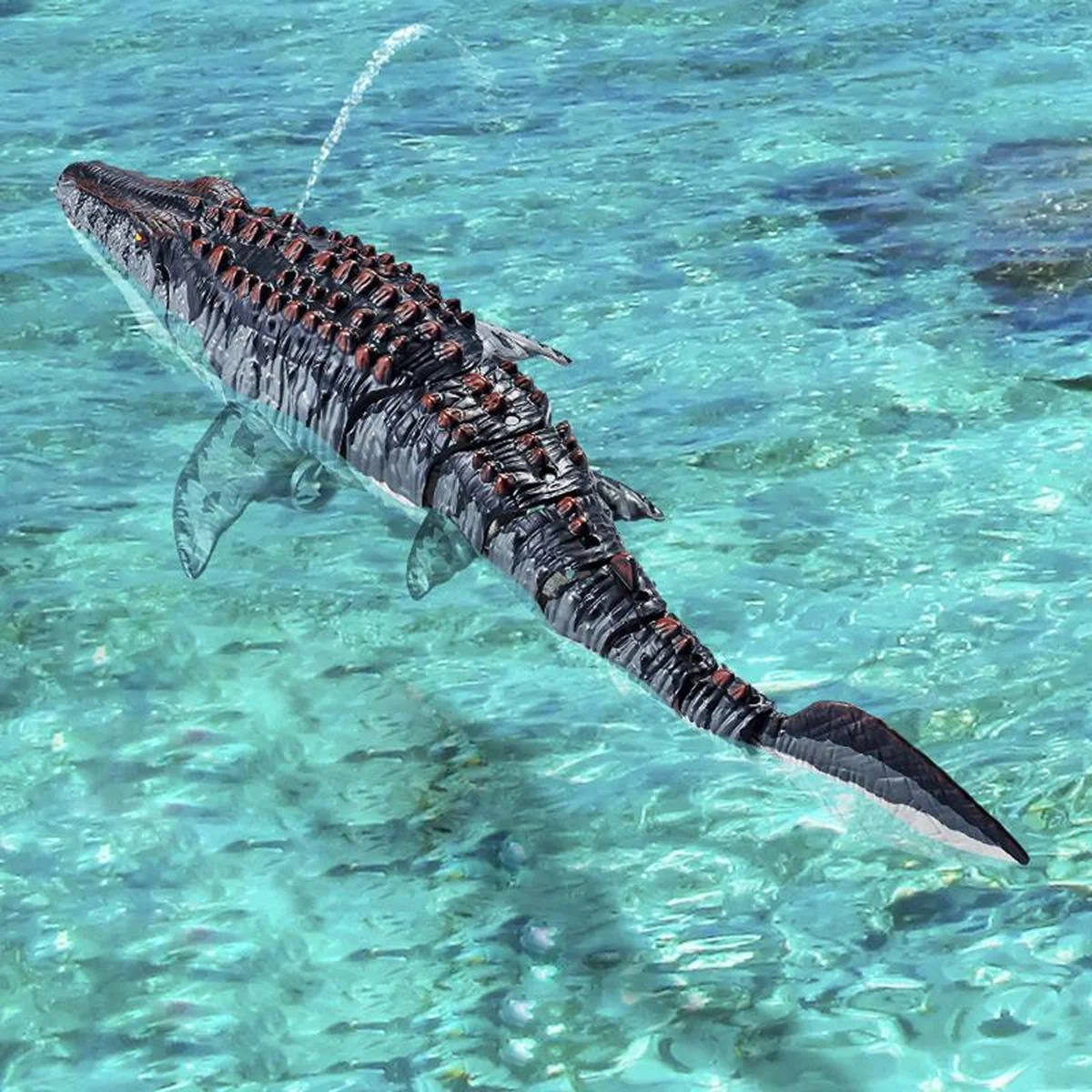 Лодка на радиоуправлении SHT 3712-3A Mosasaurus 2.4G Grey