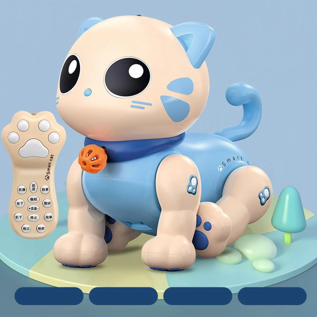 Интерактивная игрушка Котенок-Робот SHT K31 Blue