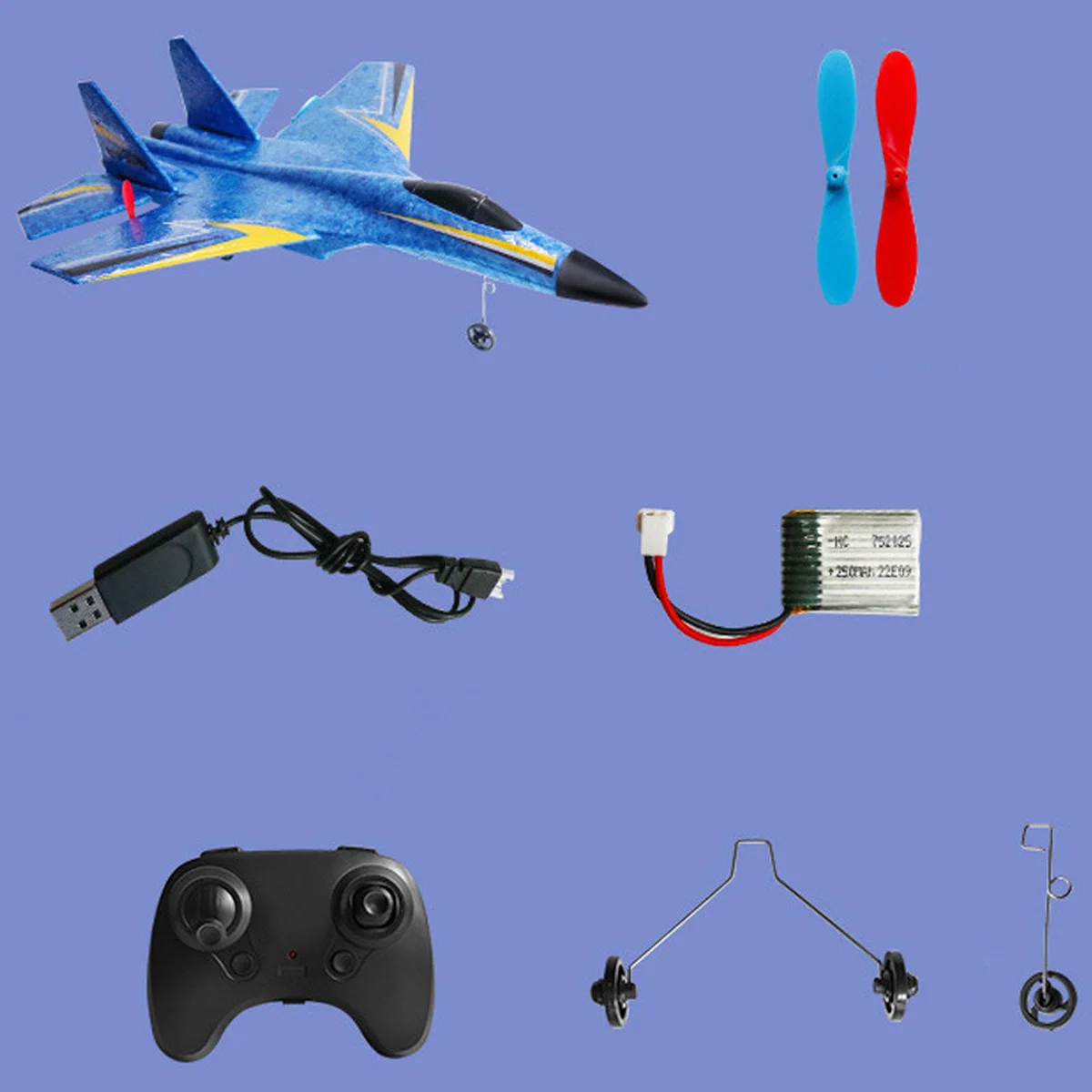 Самолет на радиоуправлении SCHE HW33 New Foam Blue