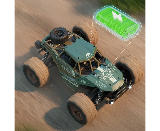 Машинка на радіокеруванні SCHE HW8809 Four-wheel drive high-speed Green